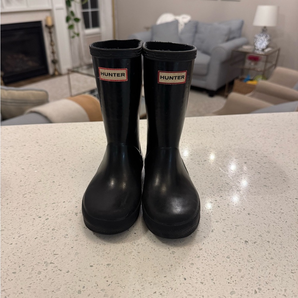 Hunter Kids Classic Black Rain Boots